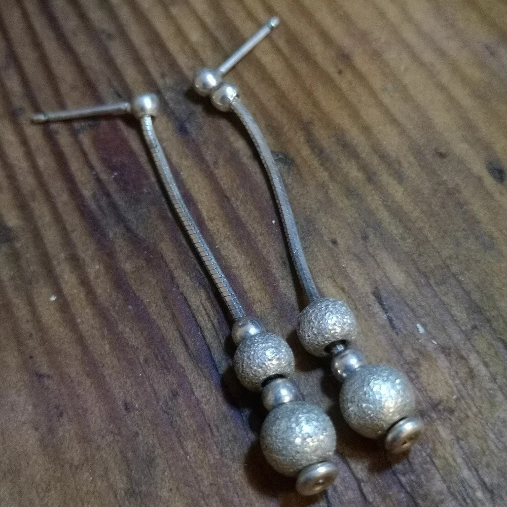 Textured 925 earrings